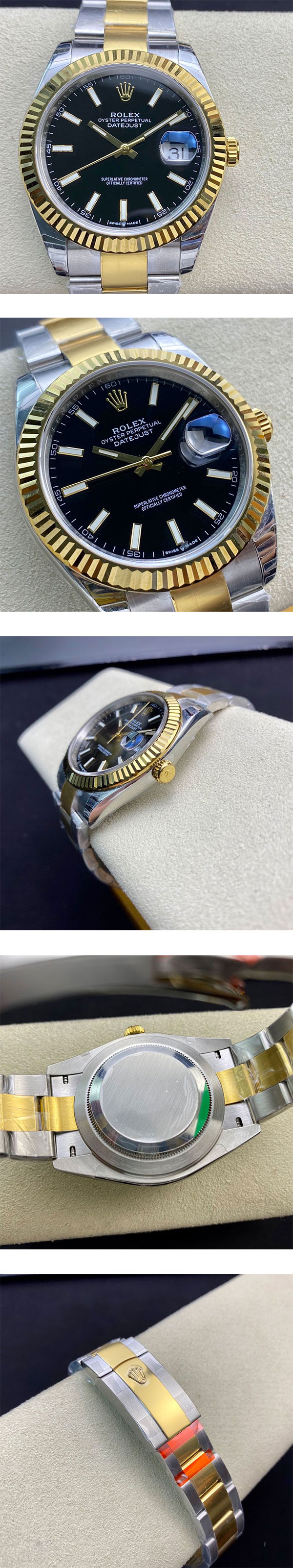 (GM工場 ブラック)  ロレックスコピーM126333-0013 デイトジャスト 41mm、 3235搭載 